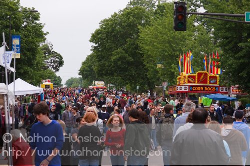 The throng of people at Grand Old Day on 7 June 2009